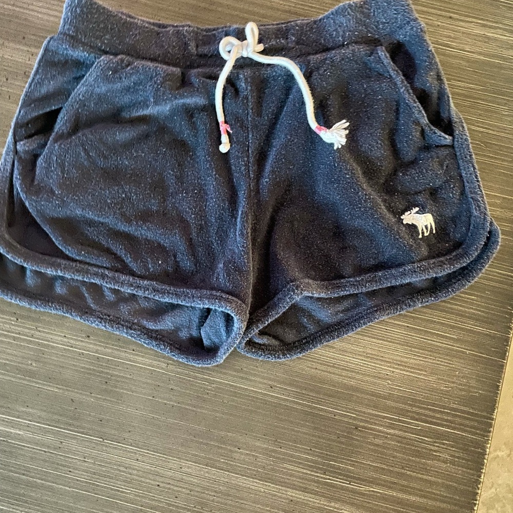 Abercrombie Kids Terry cloth shorts- Navy